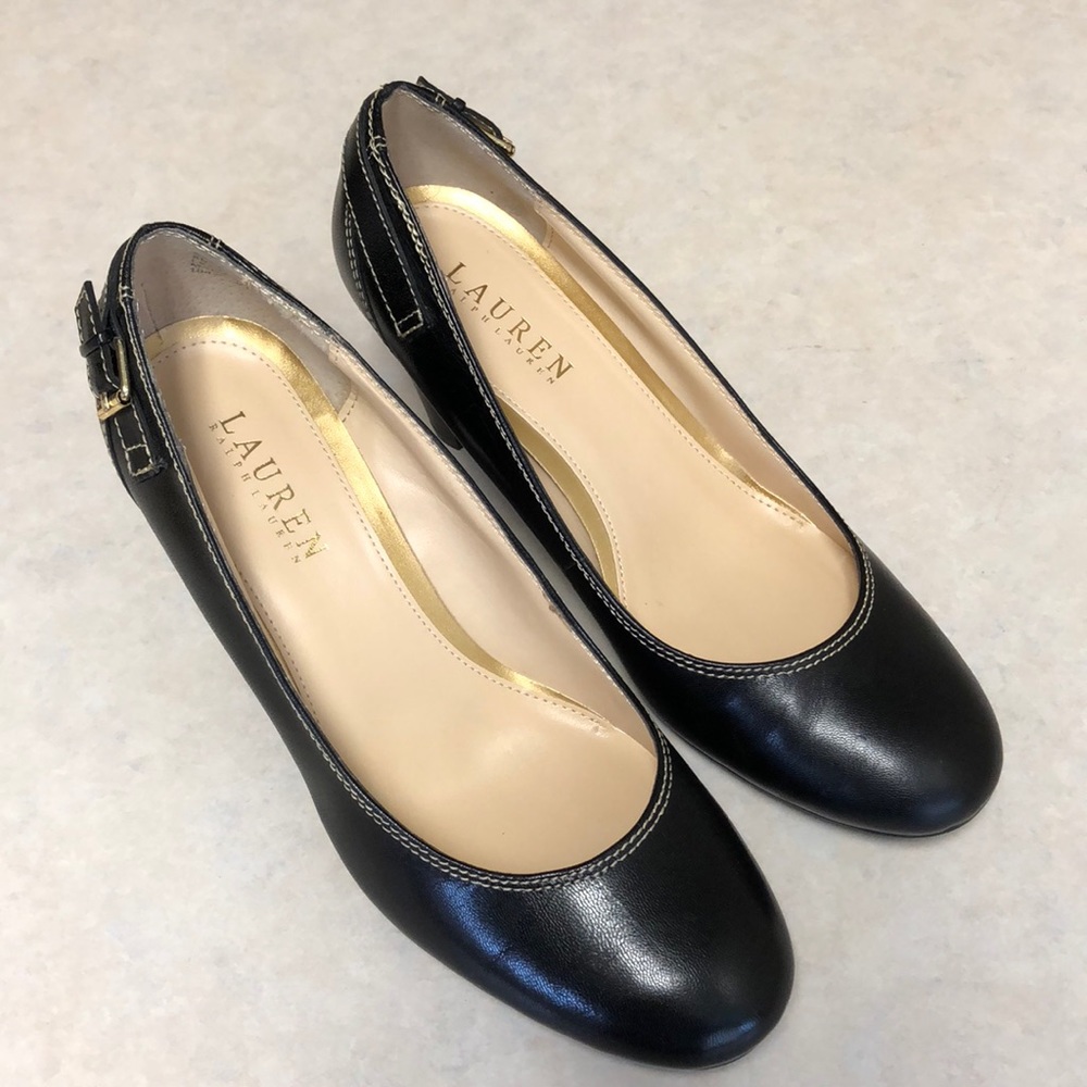 Ralph Lauren “Salma” Black Pumps Size 8